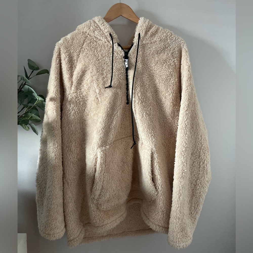 Pink Victorias secret teddy bear jacket